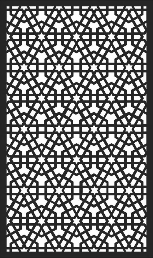 طرح الگوهای پنل صفحه درز - screen panel patterns seamless 36 - برای دستگاه CNC چوب و لیزر (سی ان سی)