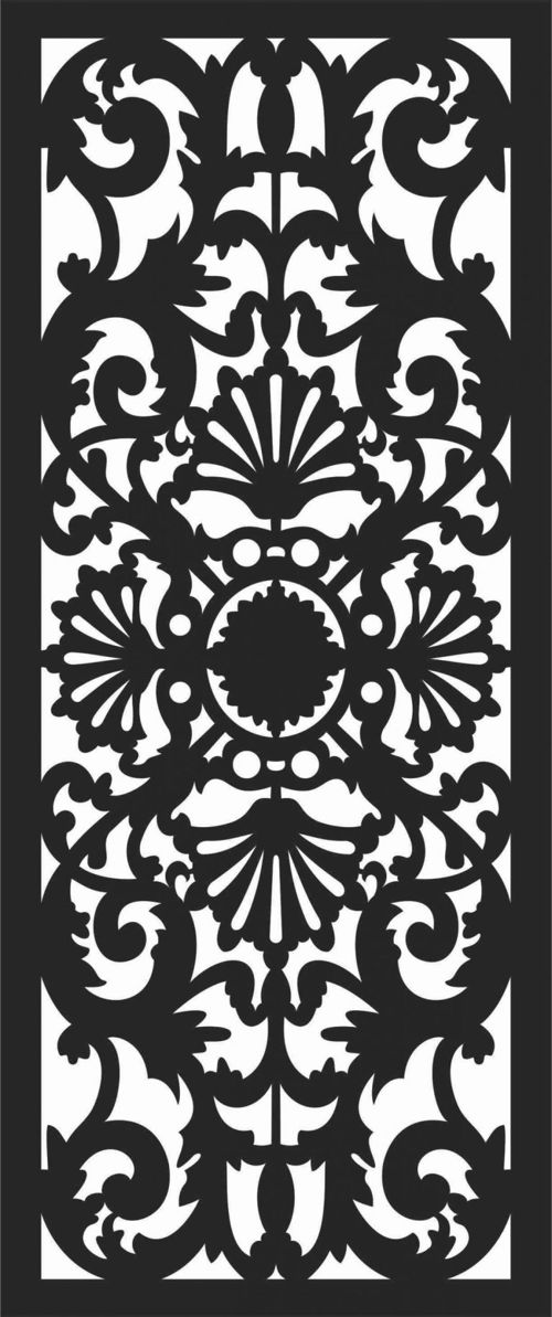 طرح الگوهای پنل صفحه درز - screen panel patterns seamless 41 - برای دستگاه CNC چوب و لیزر (سی ان سی)