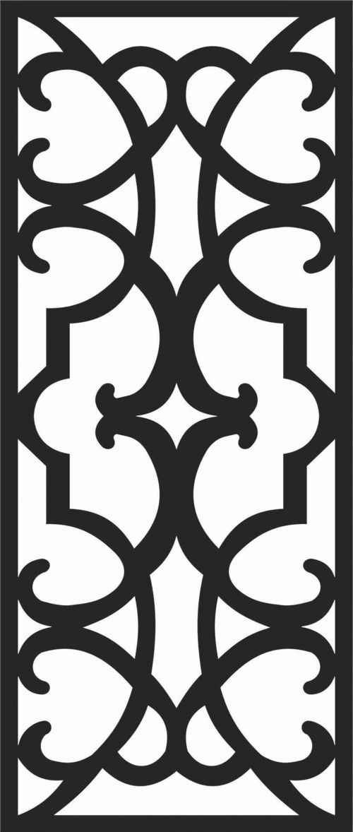 طرح الگوهای پنل صفحه درز - screen panel patterns seamless 49 - برای دستگاه CNC چوب و لیزر (سی ان سی)