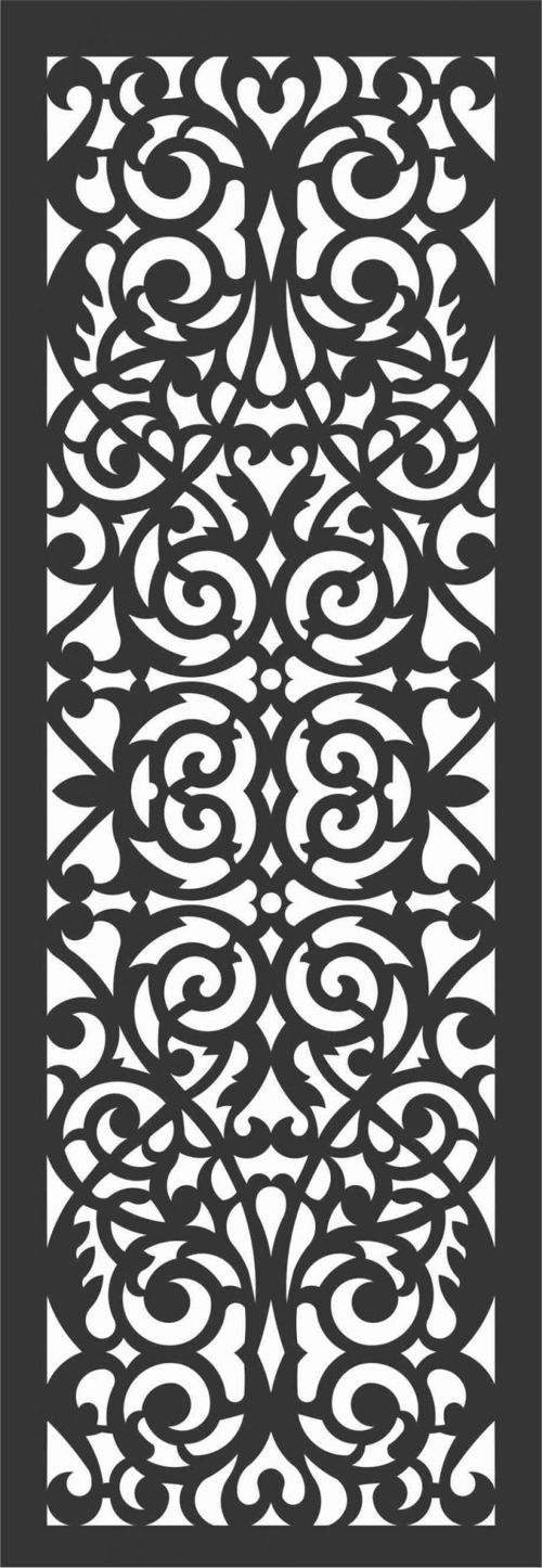طرح الگوهای پنل صفحه درز - screen panel patterns seamless 52 - برای دستگاه CNC چوب و لیزر (سی ان سی)