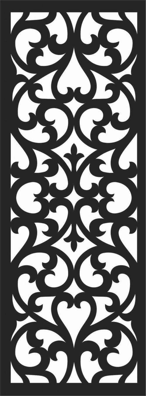 طرح الگوهای پنل صفحه درز - screen panel patterns seamless 53 - برای دستگاه CNC چوب و لیزر (سی ان سی)