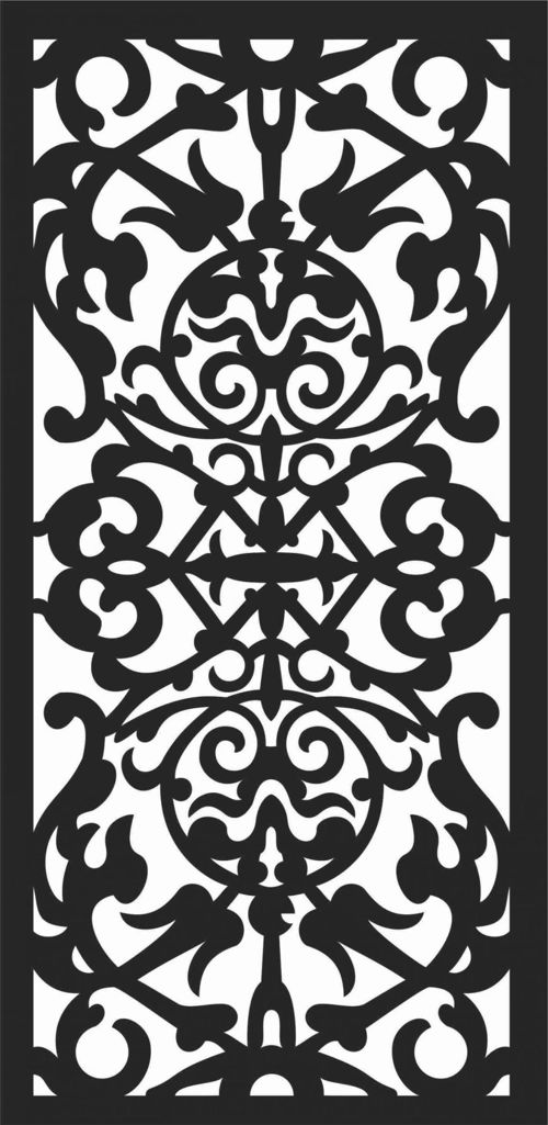 طرح الگوهای پنل صفحه درز - screen panel patterns seamless 55 - برای دستگاه CNC چوب و لیزر (سی ان سی)
