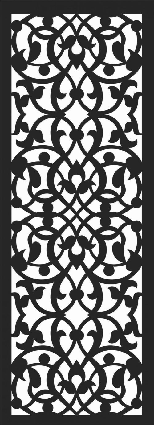 طرح الگوهای پنل صفحه درز - screen panel patterns seamless 58 - برای دستگاه CNC چوب و لیزر (سی ان سی)