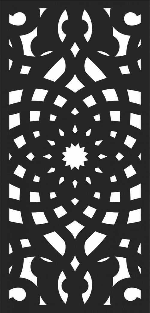 طرح الگوهای پنل صفحه درز - screen panel patterns seamless 62 - برای دستگاه CNC چوب و لیزر (سی ان سی)