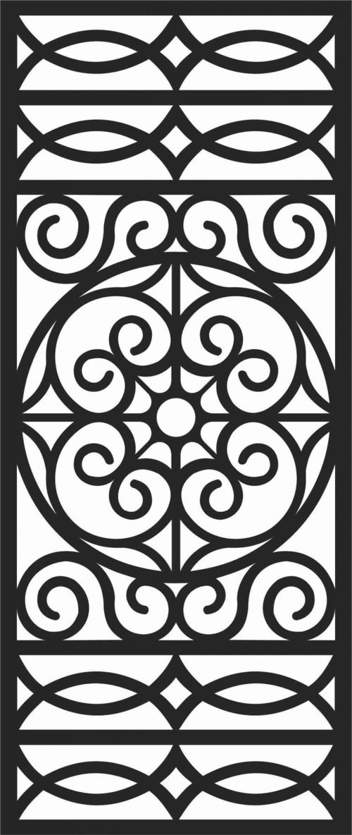 طرح الگوهای پنل صفحه درز - screen panel patterns seamless 74 - برای دستگاه CNC چوب و لیزر (سی ان سی)