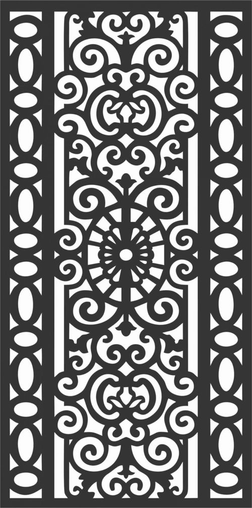 طرح الگوهای پنل صفحه درز - screen panel patterns seamless 77 - برای دستگاه CNC چوب و لیزر (سی ان سی)