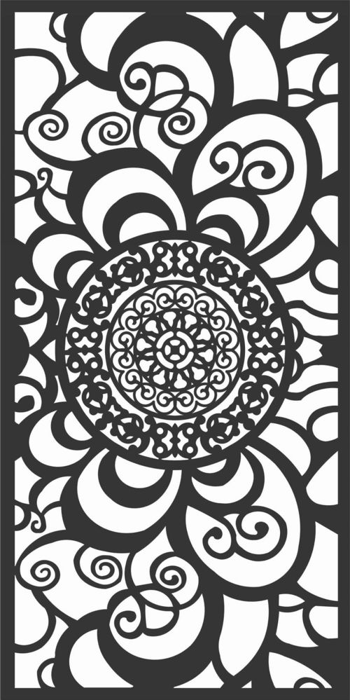 طرح الگوهای پنل صفحه درز - screen panel patterns seamless 78 - برای دستگاه CNC چوب و لیزر (سی ان سی)