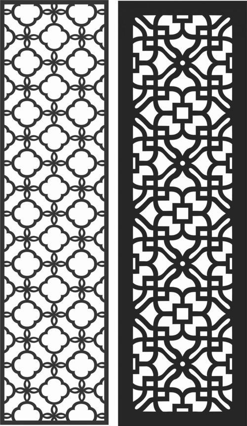 طرح الگوهای پنل صفحه درز - screen panel patterns seamless 79 - برای دستگاه CNC چوب و لیزر (سی ان سی)