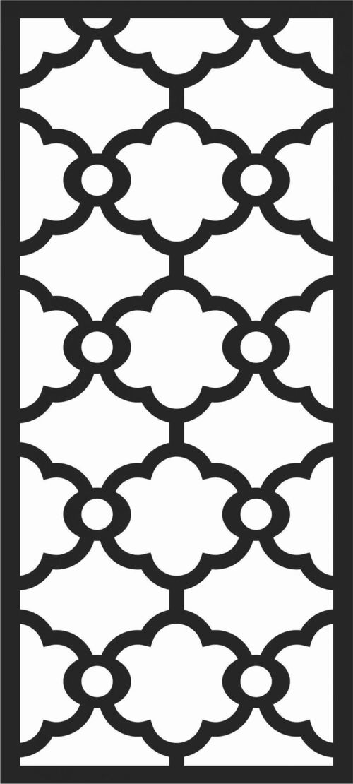 طرح الگوهای پنل صفحه درز - screen panel patterns seamless 81 - برای دستگاه CNC چوب و لیزر (سی ان سی)