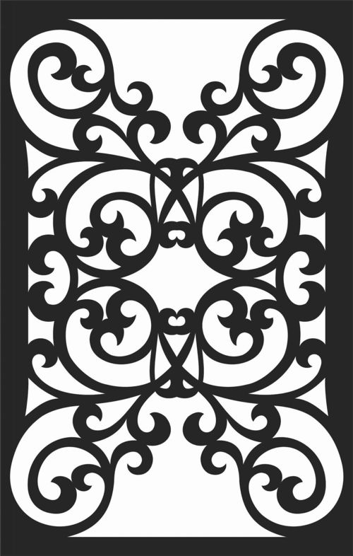 طرح الگوهای پنل صفحه درز - screen panel patterns seamless 82 - برای دستگاه CNC چوب و لیزر (سی ان سی)