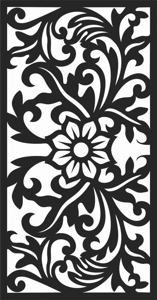 طرح الگوهای پنل صفحه درز - screen panel patterns seamless 84 - برای دستگاه CNC چوب و لیزر (سی ان سی)
