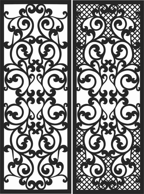 طرح الگوهای پنل صفحه درز - screen panel patterns seamless 85 - برای دستگاه CNC چوب و لیزر (سی ان سی)