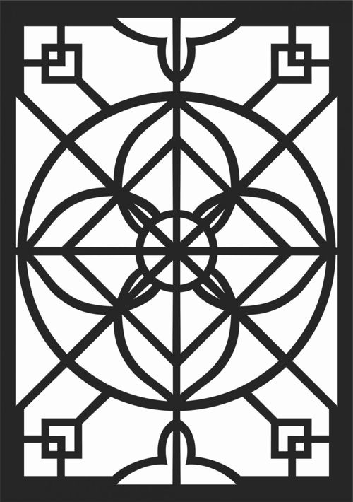 طرح الگوهای پنل صفحه درز - screen panel patterns seamless 88 - برای دستگاه CNC چوب و لیزر (سی ان سی)