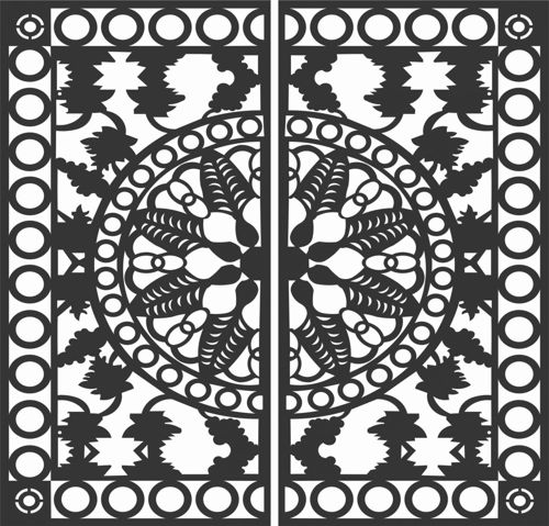 طرح الگوهای پنل صفحه درز - screen panel patterns seamless 94 - برای دستگاه CNC چوب و لیزر (سی ان سی)