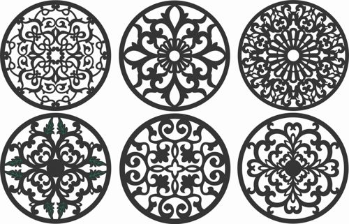 طرح الگوهای پنل صفحه درز - screen panel patterns seamless 95 - برای دستگاه CNC چوب و لیزر (سی ان سی)