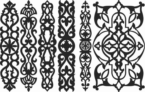 طرح الگوهای پنل صفحه درز 97 - screen panel patterns seamless 97 - برای دستگاه CNC چوب و لیزر (سی ان سی)