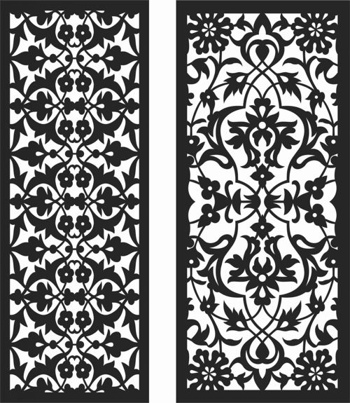 طرح الگوهای پنل صفحه درز - screen panel patterns seamless 99 - برای دستگاه CNC چوب و لیزر (سی ان سی)