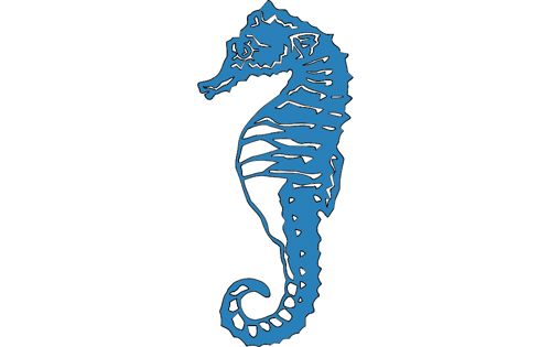 طرح اسب دریایی - seahorse - برای دستگاه CNC چوب و لیزر (سی ان سی)
