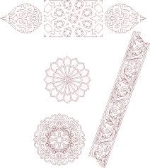 طرح الگوهای اسلامی مراکشی درز - seamless islamic moroccan patterns - برای دستگاه CNC چوب و لیزر (سی ان سی)