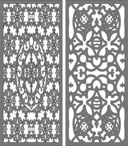 طرح‌های صفحه نمایش جداکننده اتاق نشیمن یکپارچه برای برش لیزری قاب - seamless living room separator screen designs set for laser cut ve - برای دستگاه CNC چوب و لیزر (سی ان سی)