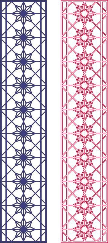 طرح ستاره درز طرح - seamless star pattern design - برای دستگاه CNC چوب و لیزر (سی ان سی)