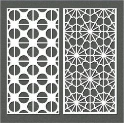 طرح الگوی بافل نیم دایره‌ای برای برش لیزر cnc - semicircular baffle pattern for laser cut cnc ve - برای دستگاه CNC چوب و لیزر (سی ان سی)