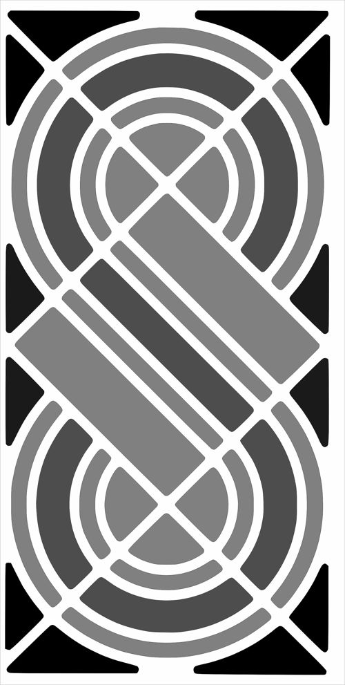 طرح الگوی جداکننده صفحه s شکل برای برش لیزری - separator screen pattern s shaped for laser cutting - برای دستگاه CNC چوب و لیزر (سی ان سی)