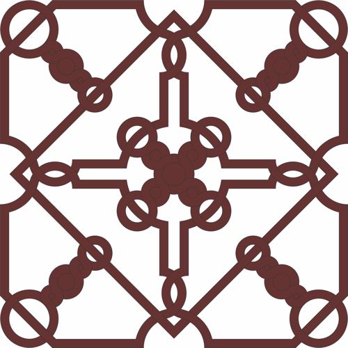 طرح جداکننده درز گل گریل پنل برای برش لیزری - separator seamless floral grill panel for laser cutting - برای دستگاه CNC چوب و لیزر (سی ان سی)