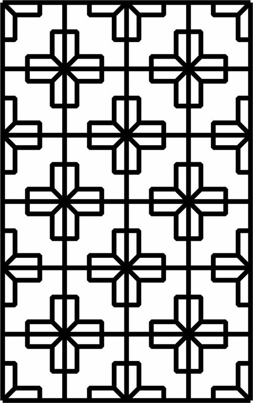 طرح‌های شبکه‌ای گل‌دار درز جداکننده برای برش لیزری - separator seamless floral lattice designs for laser cut ve - برای دستگاه CNC چوب و لیزر (سی ان سی)