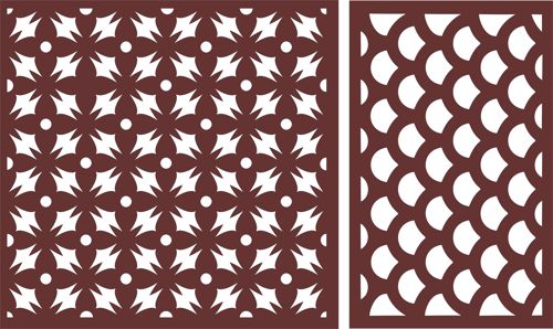 طرح جداکننده‌های اتاق جداکننده درز صفحه طرح برای برش لیزر - separators room divider seamless screen designs for laser cutting - برای دستگاه CNC چوب و لیزر (سی ان سی)