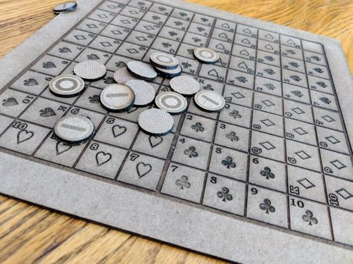 طرح بازی تخته‌ای سکانس و قطعات لیزر - sequence board game and pieces laser cut ve - برای دستگاه CNC چوب و لیزر (سی ان سی)