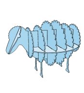 طرح قالب دسکتاپ قفسه گوسفند cncfactory - sheep shelf desktop template cncfactory - برای دستگاه CNC چوب و لیزر (سی ان سی)