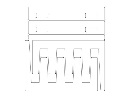 طرح ورق قفسه 3D پازل - sheet rack 3d puzzle - برای دستگاه CNC چوب و لیزر (سی ان سی)