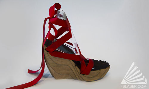 طرح کفش برای برش لیزری - shoe for laser cut ve - برای دستگاه CNC چوب و لیزر (سی ان سی)