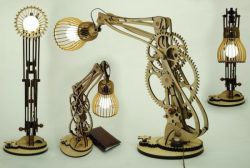 طرح چراغ شاتری کنار میز برای برش لیزر cnc - shutter lamp at the desk for laser cut cnc - برای دستگاه CNC چوب و لیزر (سی ان سی)