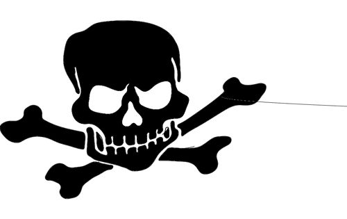 طرح شبح جمجمه - silhouette of skull - برای دستگاه CNC چوب و لیزر (سی ان سی)