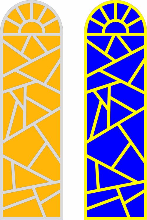 طرح الگوی طراحی گریل ساده برای برش لیزری - simple grill design pattern for laser cutting - برای دستگاه CNC چوب و لیزر (سی ان سی)
