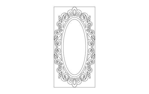 طرح سایت آینا بیضی - site ayna oval - برای دستگاه CNC چوب و لیزر (سی ان سی)