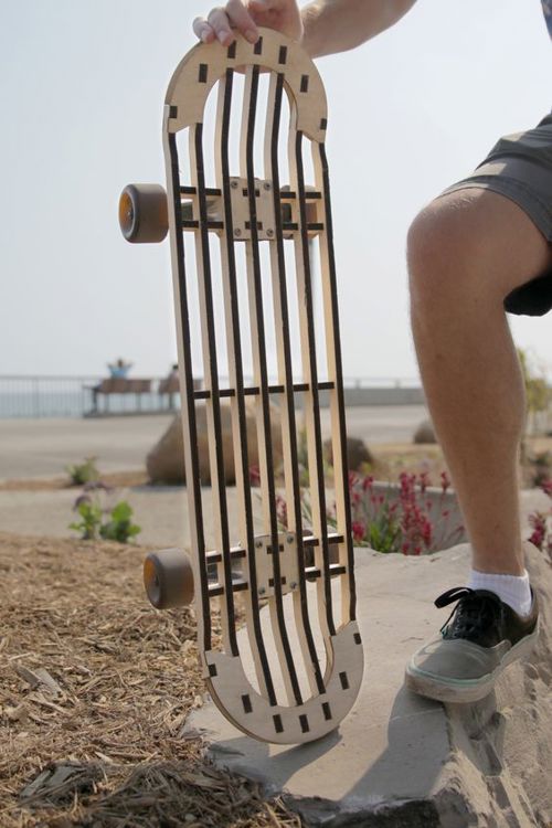 طرح اسکیت‌بورد پروفایل نهاد برای برش لیزری - skateboard profile entity for laser cut - برای دستگاه CNC چوب و لیزر (سی ان سی)
