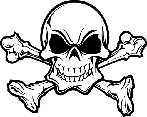 طرح جمجمه - skull 666 - برای دستگاه CNC چوب و لیزر (سی ان سی)