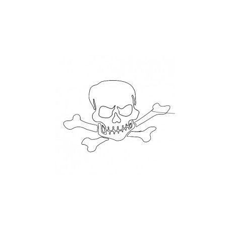 طرح جمجمه وحشت - skull horror - برای دستگاه CNC چوب و لیزر (سی ان سی)