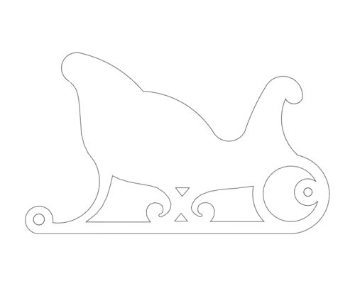 طرح هنر سورتمه‌سواری طناب - sleigh line art - برای دستگاه CNC چوب و لیزر (سی ان سی)