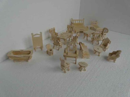 طرح مجموعه مبلمان کوچک برای برش لیزری - small furniture set for laser cutting ve - برای دستگاه CNC چوب و لیزر (سی ان سی)