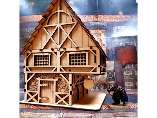 طرح خانه کوچک برای برش لیزری - small house for laser cut ve - برای دستگاه CNC چوب و لیزر (سی ان سی)