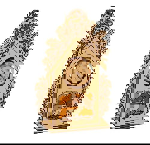 طرح خانه ساعت چوبی کوچک [ 397/0 /0 ] - small wooden clock house - برای دستگاه CNC چوب و لیزر (سی ان سی)