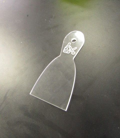 طرح کاردک اکریلیک میلی‌متری برای برش لیزری - spatula acrylic 3mm for laser cut - برای دستگاه CNC چوب و لیزر (سی ان سی)