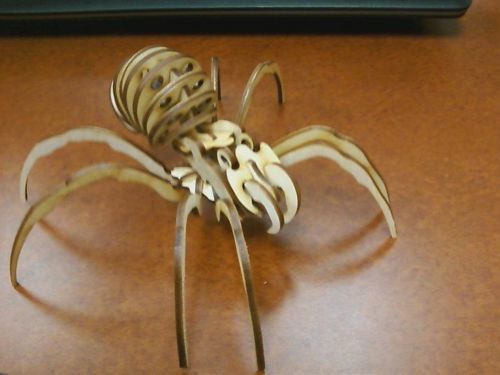 طرح قالب برش لیزری عنکبوت - spider laser cut template ve - برای دستگاه CNC چوب و لیزر (سی ان سی)