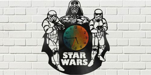 طرح نقشه های ساعت جنگ ستارگان دارث ویدر گروه طوفان - star wars clock plans darth vader stormtrooper ve - برای دستگاه CNC چوب و لیزر (سی ان سی)