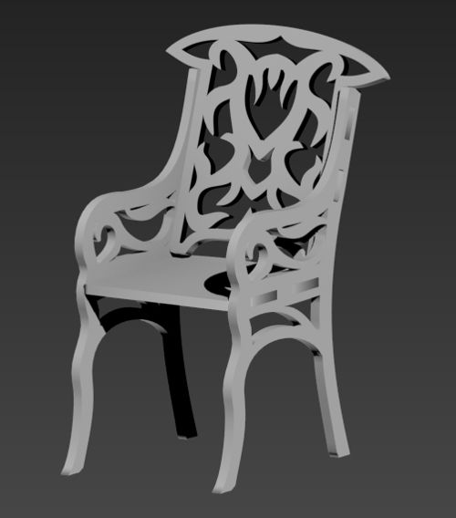 طرح صندلی استول - stul chair - برای دستگاه CNC چوب و لیزر (سی ان سی)
