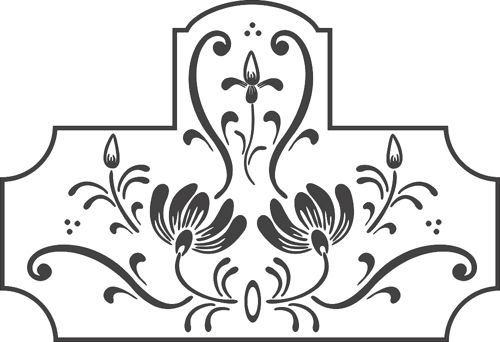 طرح گل چرخشی - swirl floral design - برای دستگاه CNC چوب و لیزر (سی ان سی)